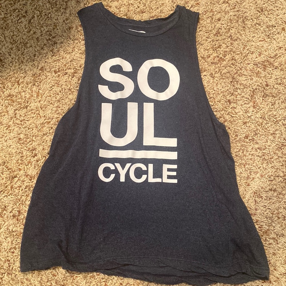 Soulcycle Soul Marble Muscle Tank NAVY MARBLE (size M)
